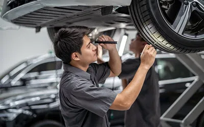 Saab Tire Inspection